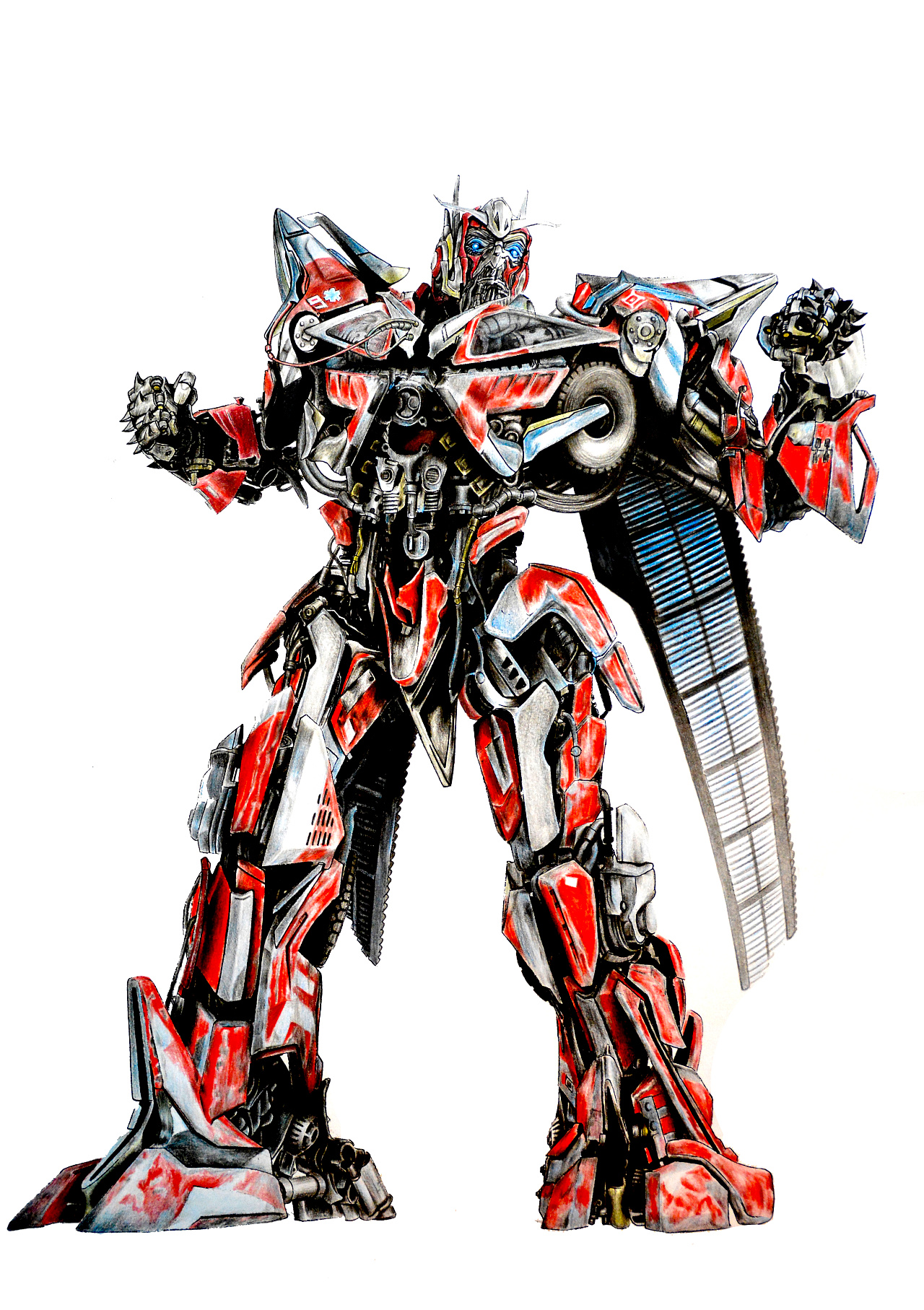 彩铅手绘-御天敌 机械