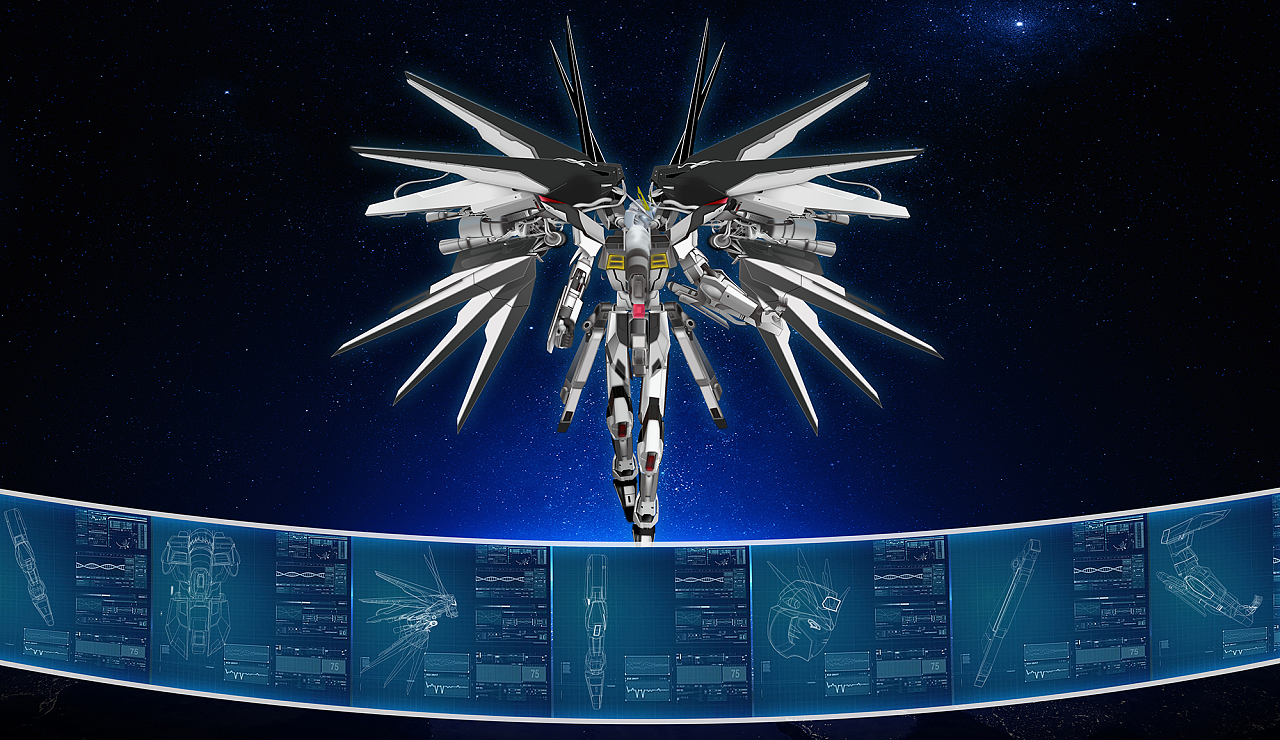 高达壁纸练习 在机械美学中捕捉动漫灵魂